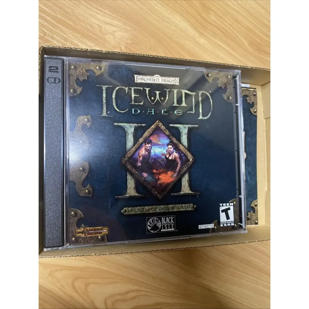 Icewind Dale II (PC, 2002) - Complete w/Game, Map, Manual, Mint Discs